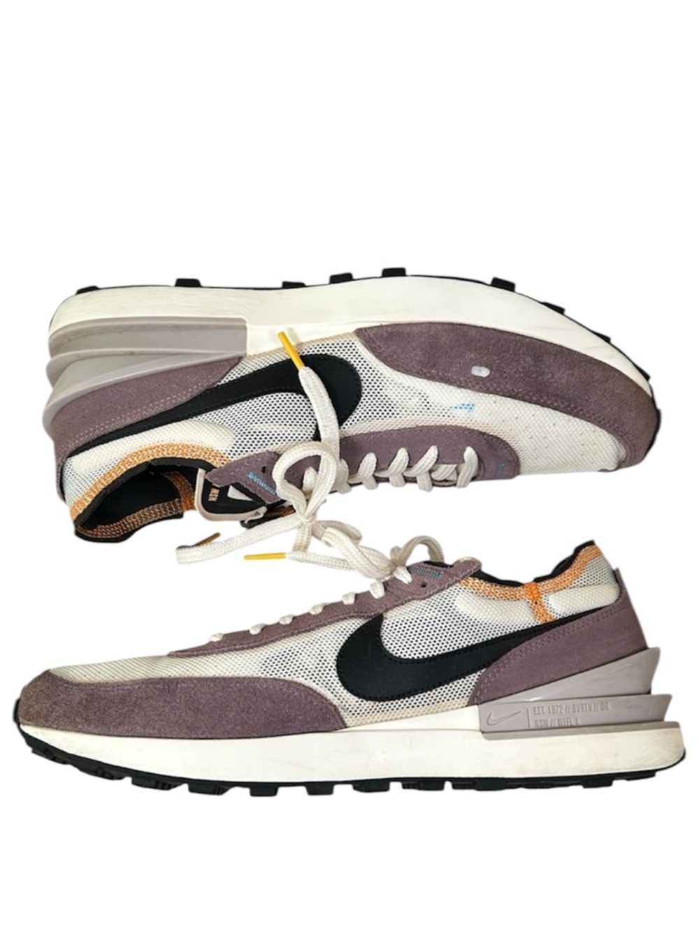 EUC Nike Waffle One SE Sail/Purple Size 11.5 DX3282 133 Sneakers